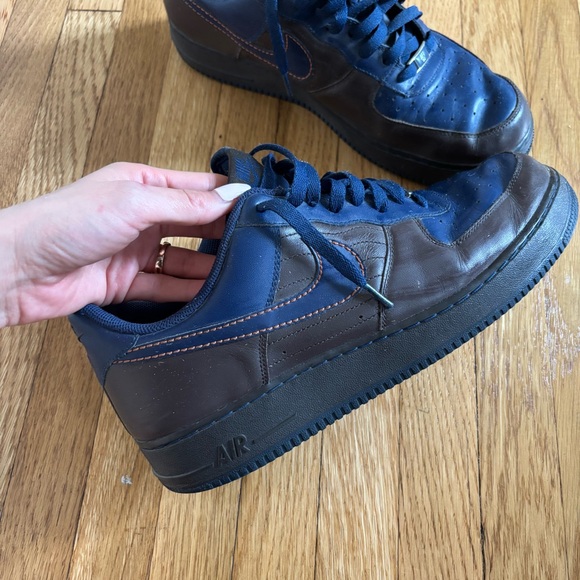 Nike Air Force 1 Barkley Men's Blue/ Brown Sneakers size 12 - Picture 4 of 7